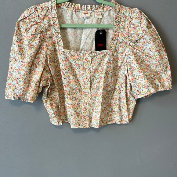 Levi’s Floral Crop Top - Picture 1 of 4